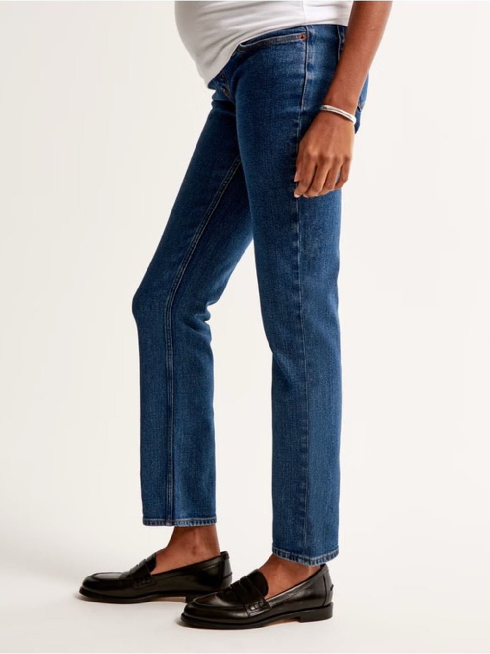 NWT Abercrombie & Fitch Maternity Ankle Straight Jeans